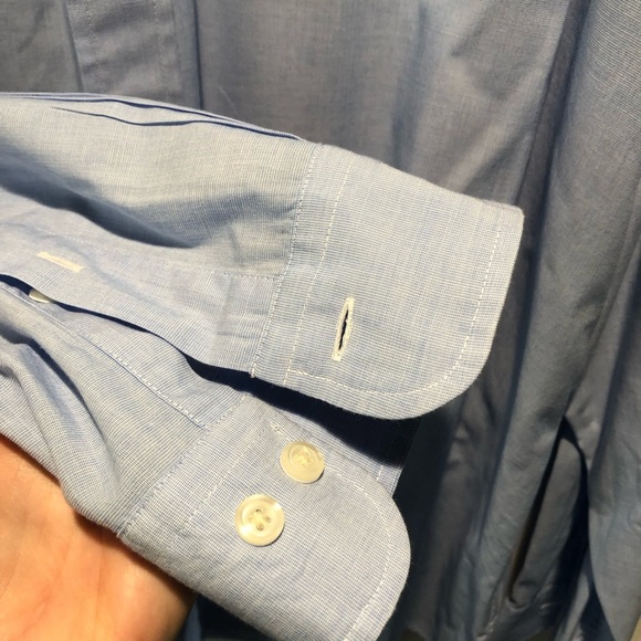 Brooks Brothers 1818 regent blue cotton button down original polo shirt XXL - Picture 4 of 11